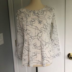Ann Taylor butterfly blouse